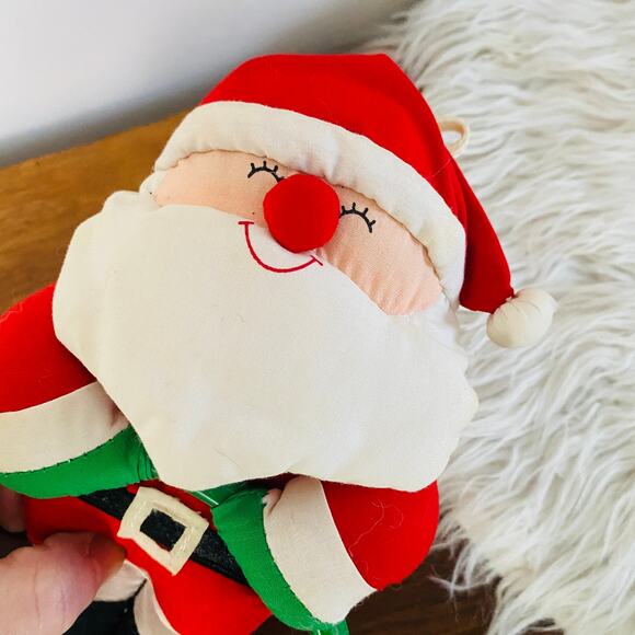 Vintage Avon Plush Santa Claus Towel Holder - Picture 4 of 4